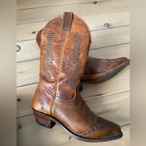 Boulet Cowboy Boots Brown Size 6